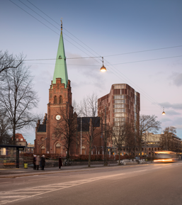 Download billede af Mærsk Tårnet set fra Sankt Johannes kirke