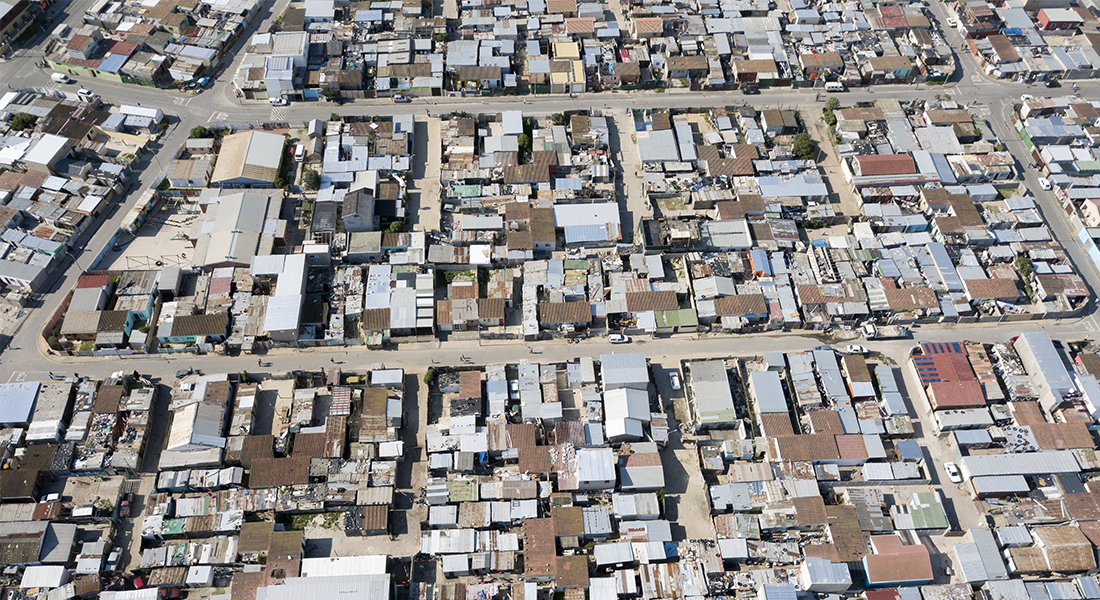 slum area from above