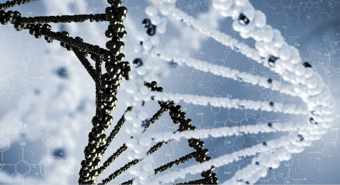 Illustration af to DNA helixer 