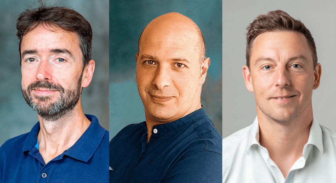 Fra venstre: Professor Jean-Francois Perrier, lektor Carmelo Bellardita og lektor Jannick Prentø.